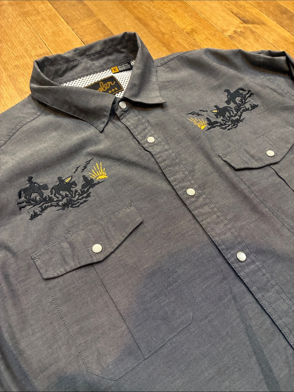 Howler Brothers - Howler Posse LS Men’s Gaucho Snapshirt - Xtra Large - Picture 2 of 6